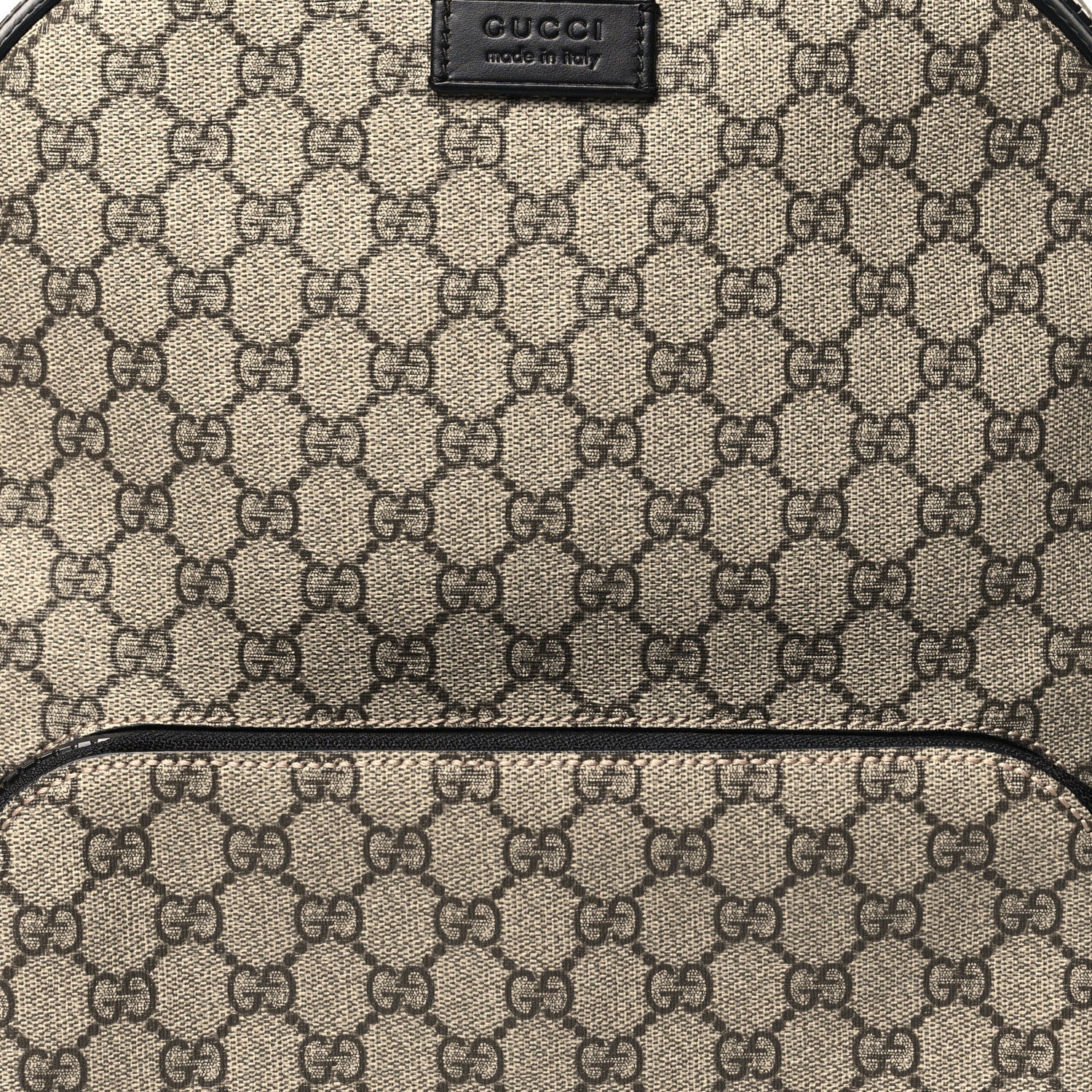 Gucci GG Supreme Monogram Medium Backpack Black 8 of 10