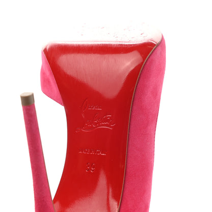 Christian Louboutin Suede Iriza 100 Pumps 39 Pink 6 of 9