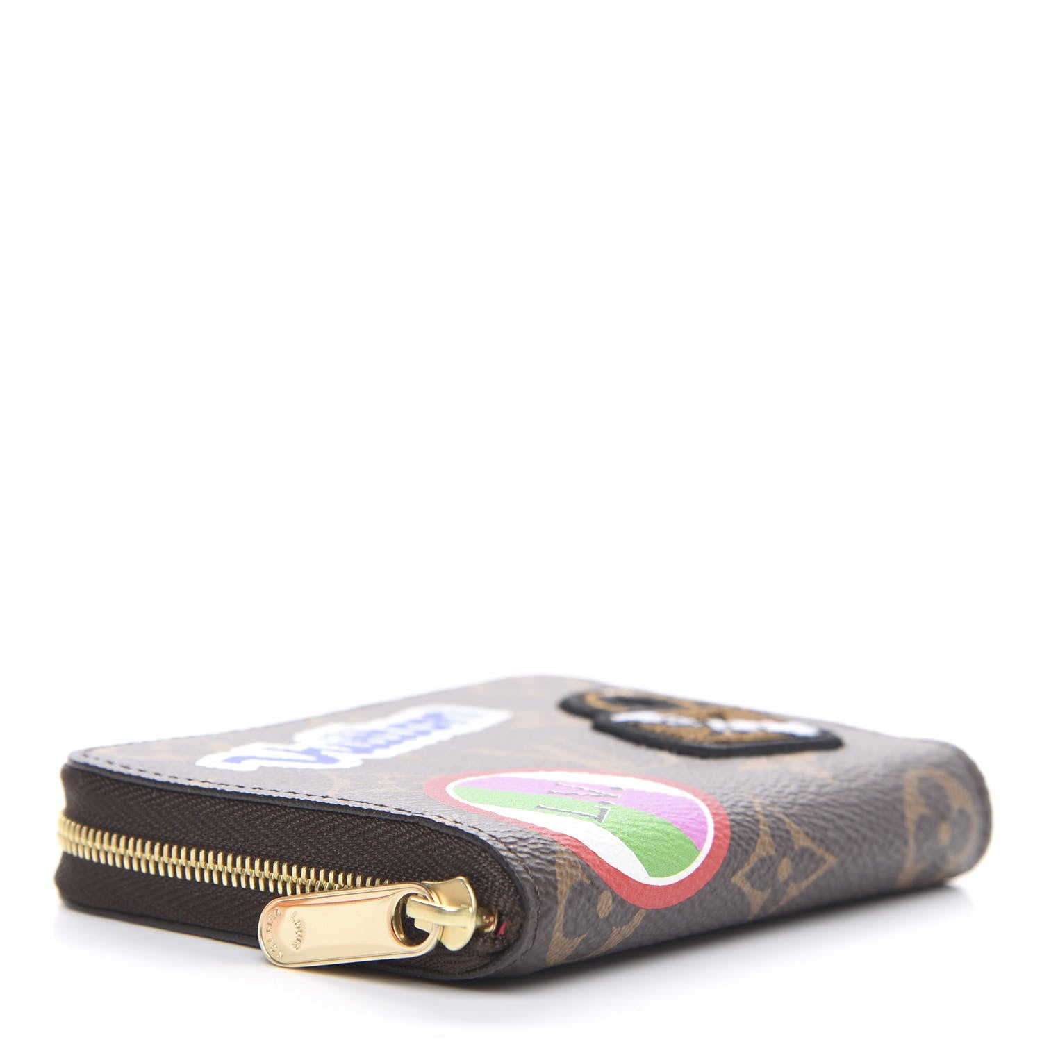 Louis Vuitton Monogram Travel Stickers Zippy Coin Purse 4 of 9