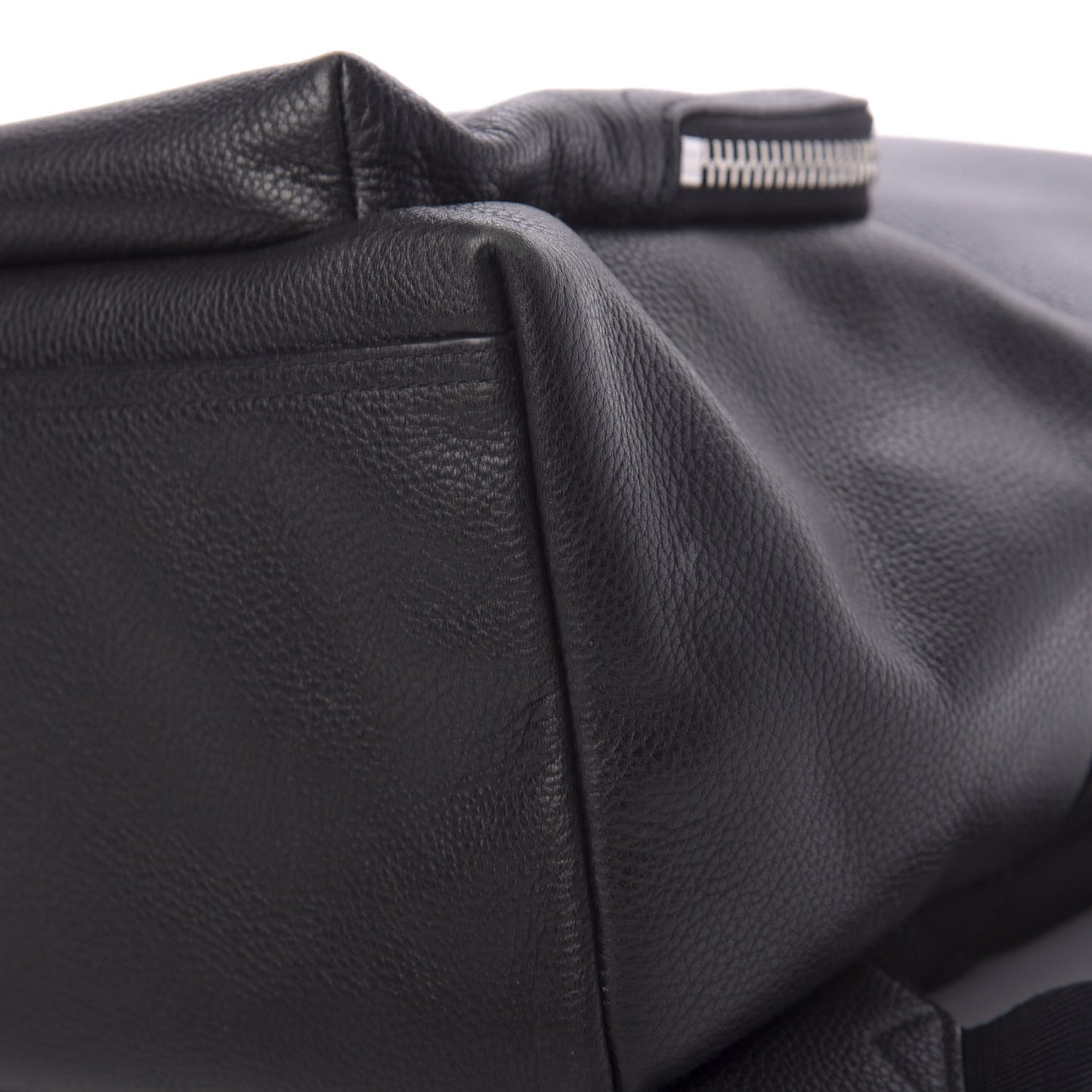 Pebbled Calfskin Abbeydale Simple Backpack Black