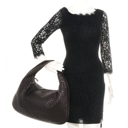 Bottega Veneta Nappa Intrecciato Large Veneta Hobo Ebano 2 of 8