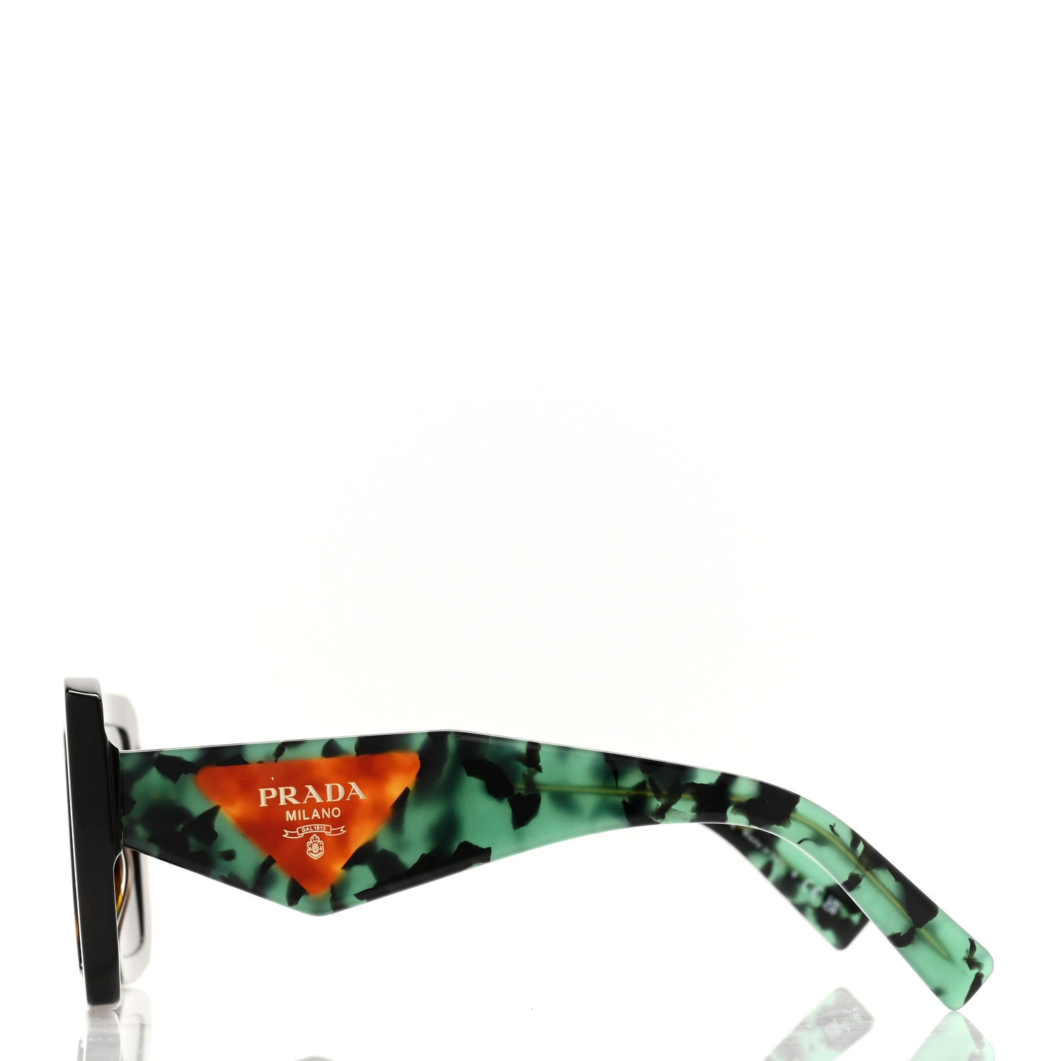 Prada Acetate Symbole Sunglasses SPR 23Y Red Tortoise 3 of 8