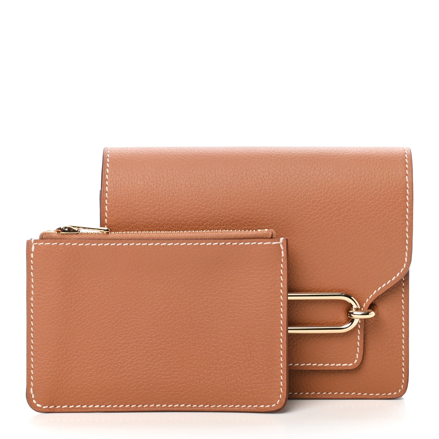 Hermes Evercolor Roulis Slim Wallet Gold 3 of 8