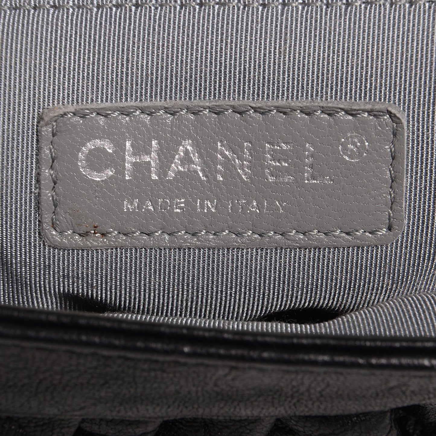 Crumpled Lambskin Mini Chain Around Messenger Black