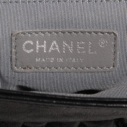 Chanel Crumpled Lambskin Mini Chain Around Messenger Black 6 of 7