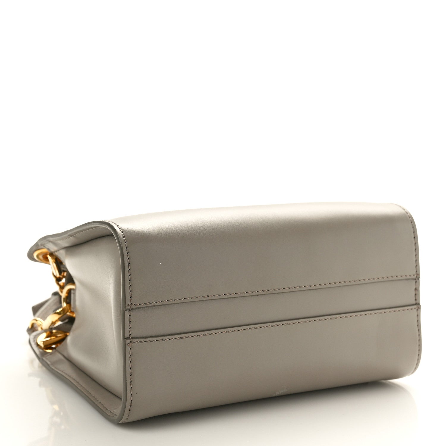 Chloe Shiny Calfskin Mini Annie Shoulder Bag Motty Grey 4 of 9