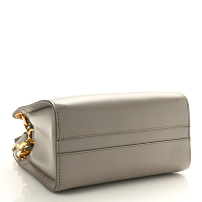 Chloe Shiny Calfskin Mini Annie Shoulder Bag Motty Grey 4 of 9