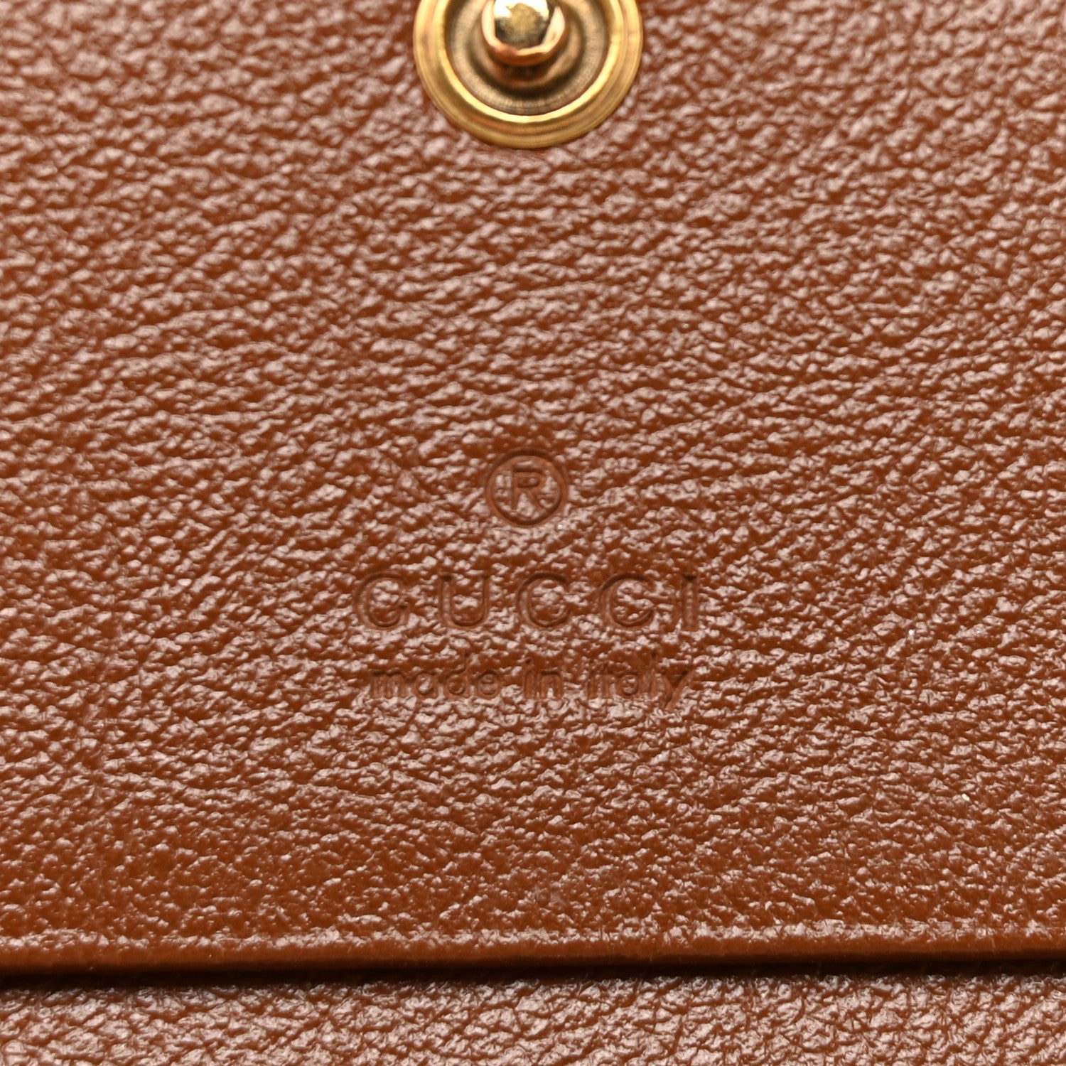 Gucci Azalea Calfskin Matelasse Diagonal GG Marmont Card Case Wallet Cuir 6 of 6