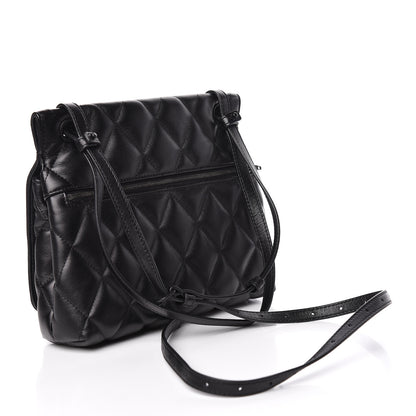 Balenciaga Nappa Calfskin Matelasse Medium B Logo Bag Black 4 of 12