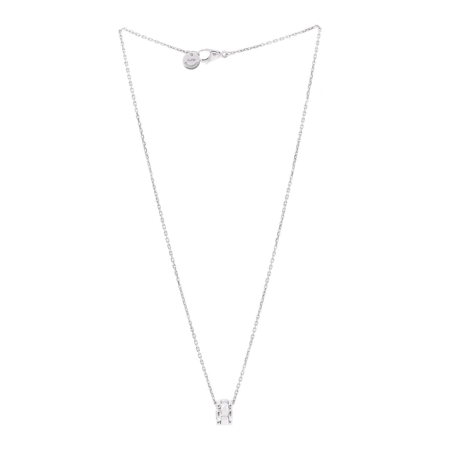 18K White Gold Ceramic Ultra Pendant Necklace White
