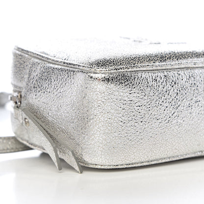 Saint Laurent Metallic Lambskin Monogram Lou Belt Bag Argento 8 of 10