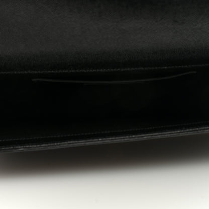 Saint Laurent Grain De Poudre Monogram Cassandre Clutch Black 5 of 6