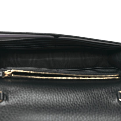 Gucci Dollar Calfskin Interlocking G Chain Wallet Black 5 of 10