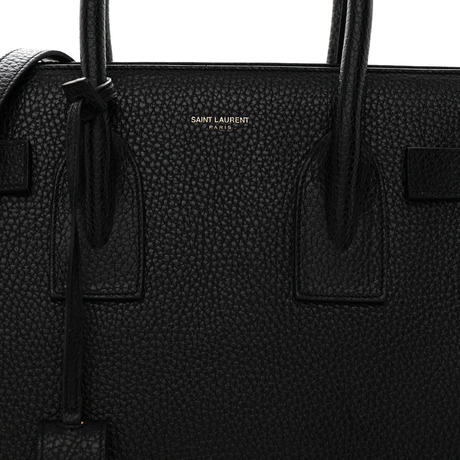 Saint Laurent Grained Calfskin Small Sac De Jour Black 9 of 11