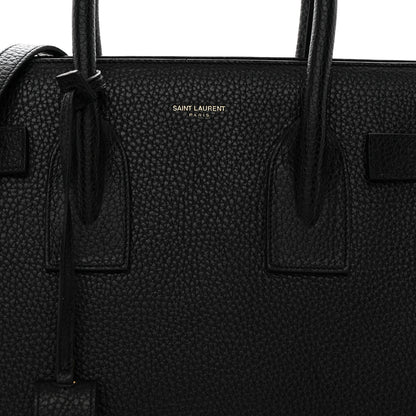 Saint Laurent Grained Calfskin Small Sac De Jour Black 9 of 11