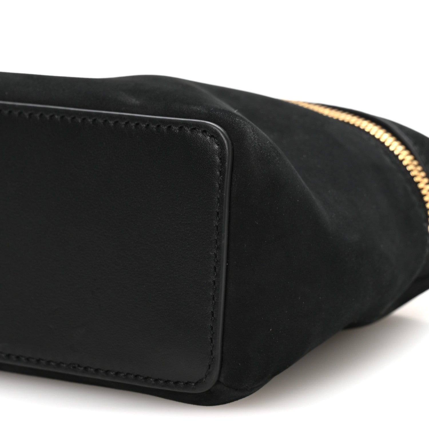 Loro Piana Nubuck L19 Extra Pocket Pouch Black Sun Gold 9 of 10