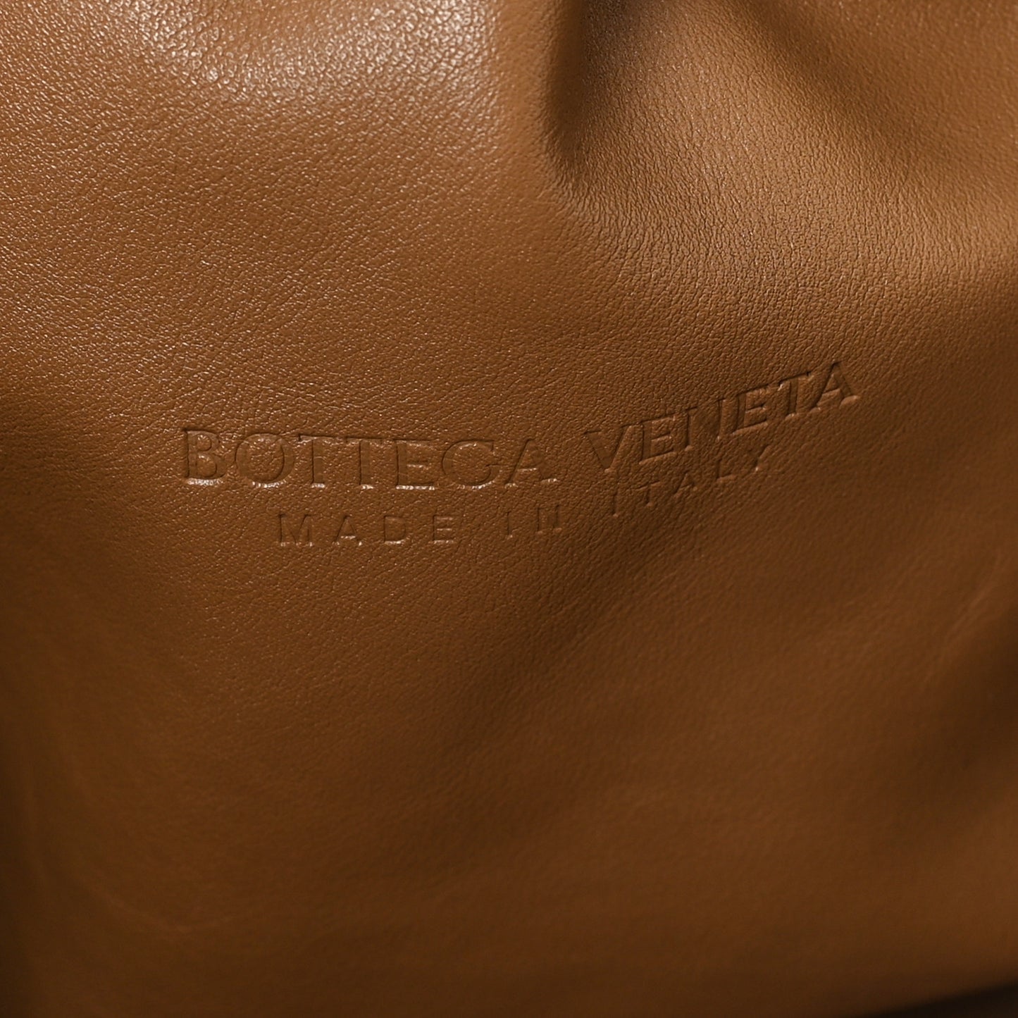 Smooth Butter Calf The Pouch Oversized Clutch Cammello