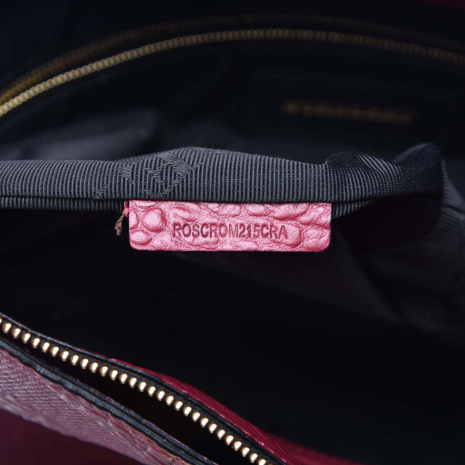 Burberry Heritage Grain Check Embossed Medium Dewsbury Tote Dark Plum 8 of 10