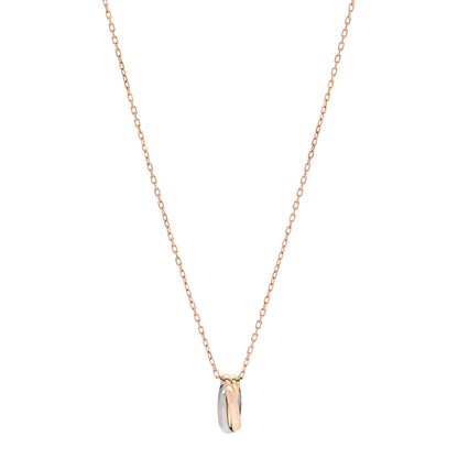 Cartier 18K Pink Yellow White Gold Baby Trinity Pendant Necklace 1 of 6