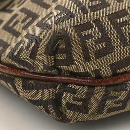 Fendi Zucchino Vitello Tube Messenger Bag Mogano Panna Bruciato 7 of 10