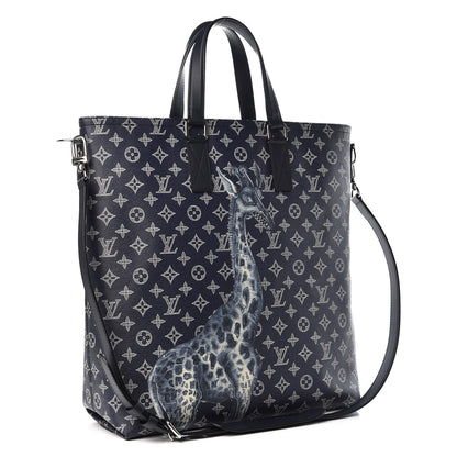 Louis Vuitton Savane Monogram Chapman Atlas Tote Ink 3 of 10