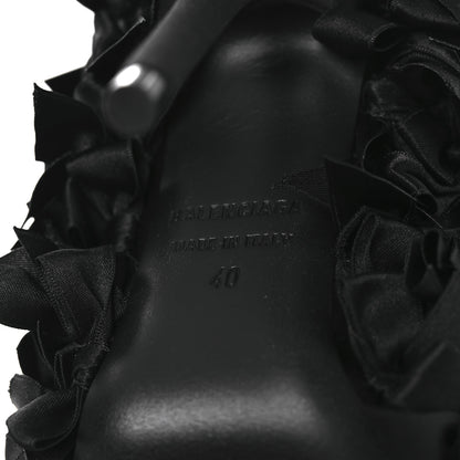 Balenciaga Satin Pointed Marie A Bows All Over 110mm Pumps 40 Black 10 of 11