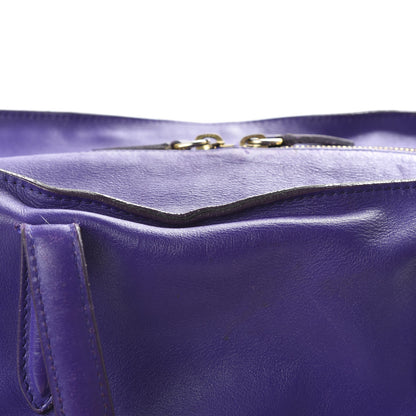 Alexander McQueen Calfskin Large Skull Padlock Zip Around Tote Purple 11 of 12