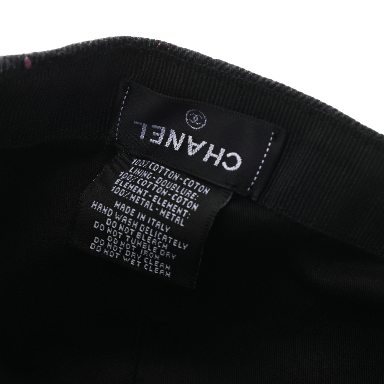 Chanel Denim Mood Cap Hat Black 8 of 8