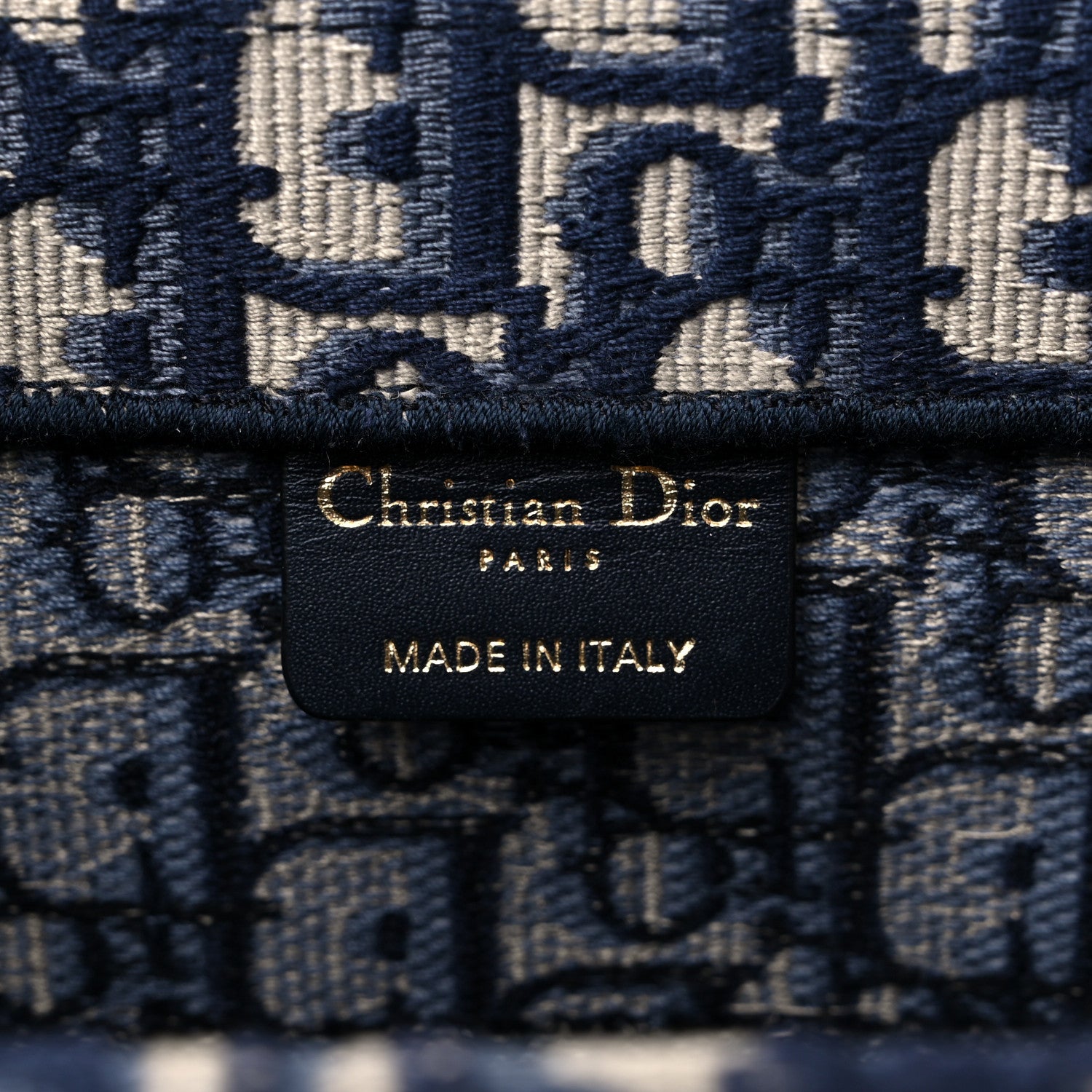 Christian Dior Oblique Medium Book Tote Blue Multicolor 6 of 13