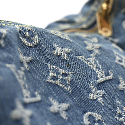 Louis Vuitton Monogram Denim Baggy PM Blue 8 of 10