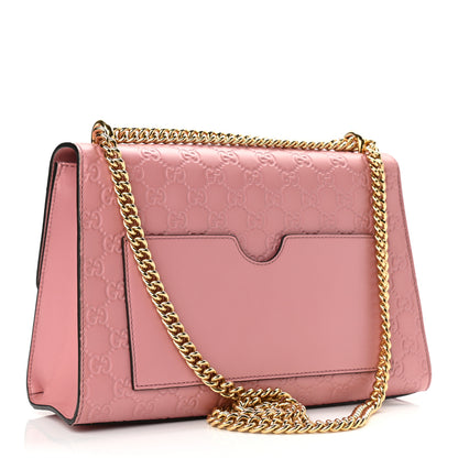Gucci Guccissima Signature Medium Padlock Shoulder Bag Rose Baby Candy 3 of 13