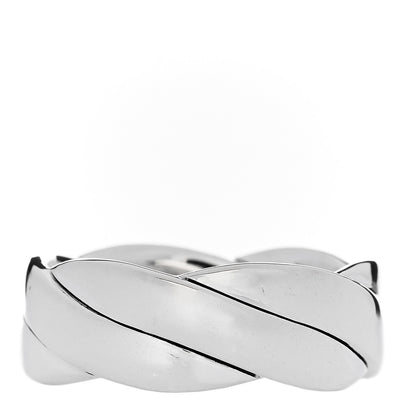 David Yurman Sterling Silver 9mm DY Helios Band Ring 61 9.75 3 of 5