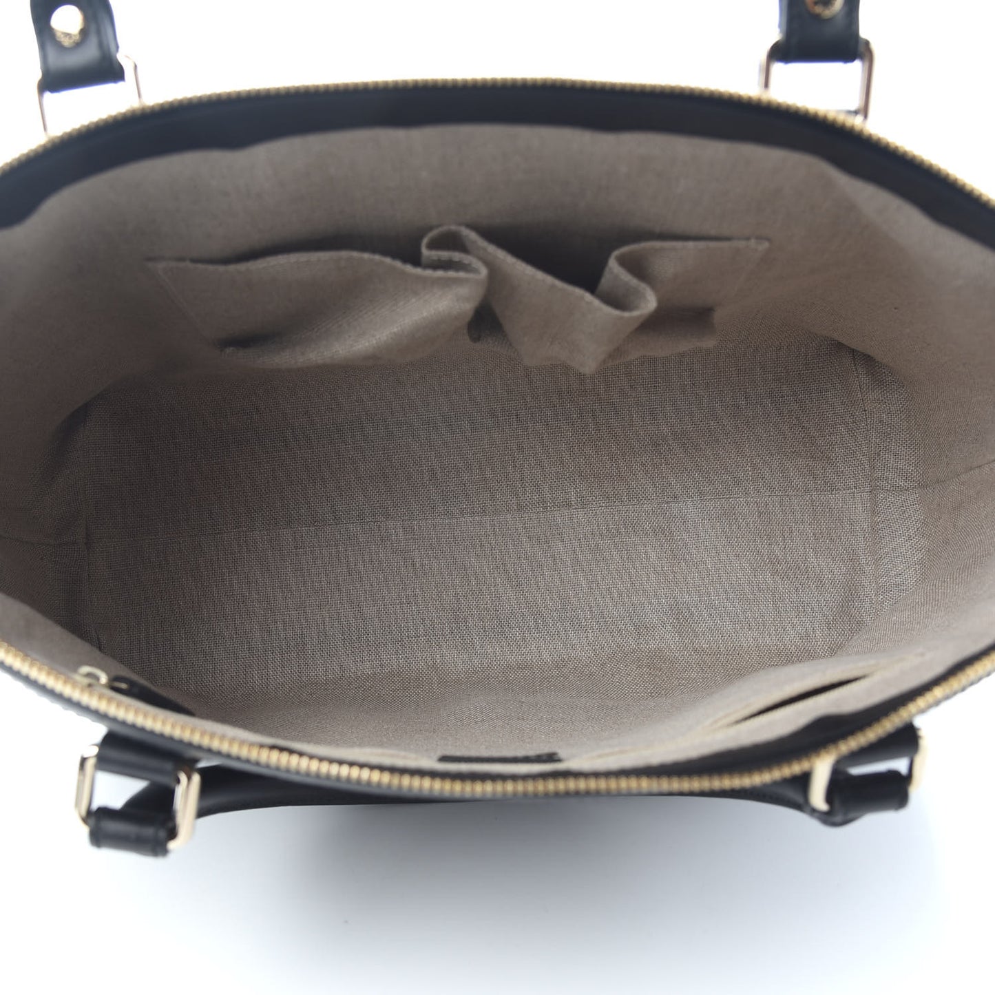 Soft Microguccissima Medium Zippered Satchel Black