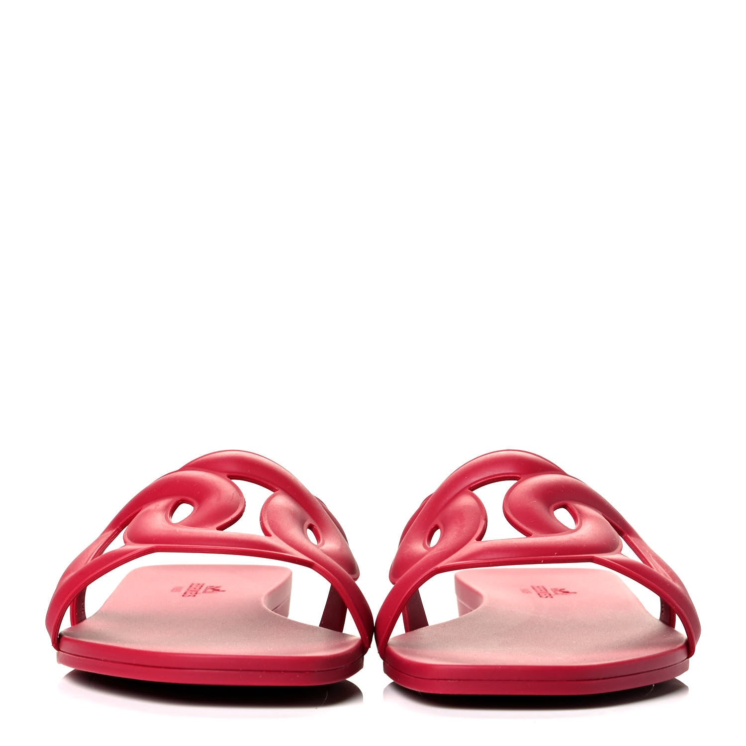 Hermes Rubber Aloha Sandals 36 Rose Baie 2 of 5