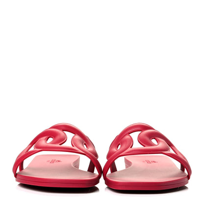 Hermes Rubber Aloha Sandals 36 Rose Baie 2 of 5