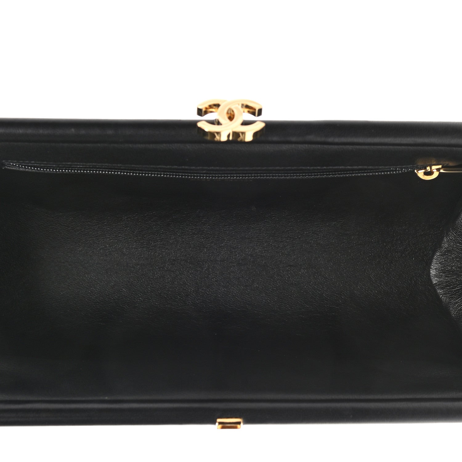 Chanel Lambskin Quilted Timeless Clutch Black 6 of 9