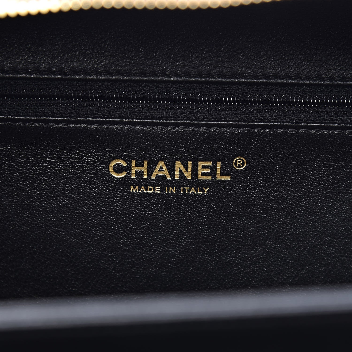 Chanel Caviar Quilted Large CC Filigree Vanity Case Beige Black 6 of 10