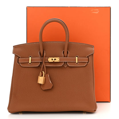 Hermes Togo Birkin 25 Gold 11 of 11