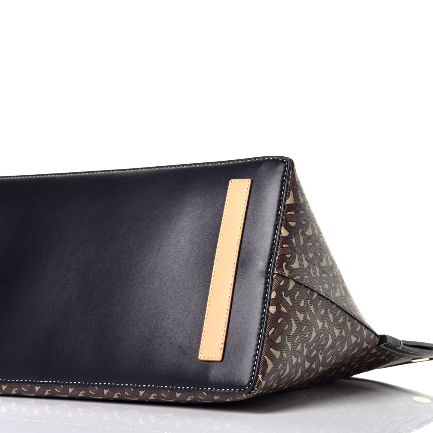 E-Canvas Monogram Large Society Tote Bridle Brown