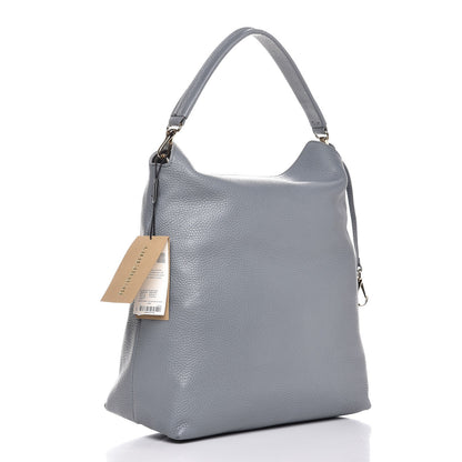 Burberry London Grainy Calfskin Medium Cale Hobo Storm Grey 3 of 8