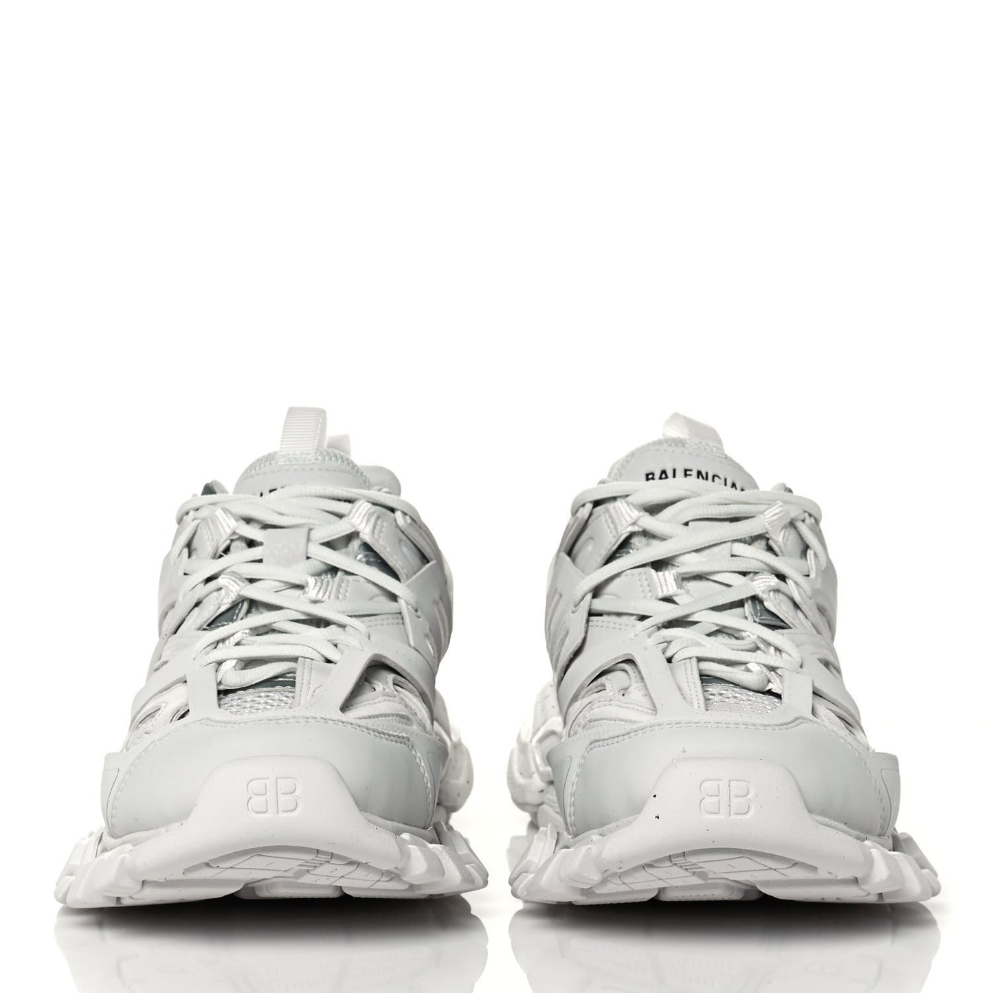 Rubber Mesh Fabric Monocolor Recycled Sole Womens Track Sneakers 38 White