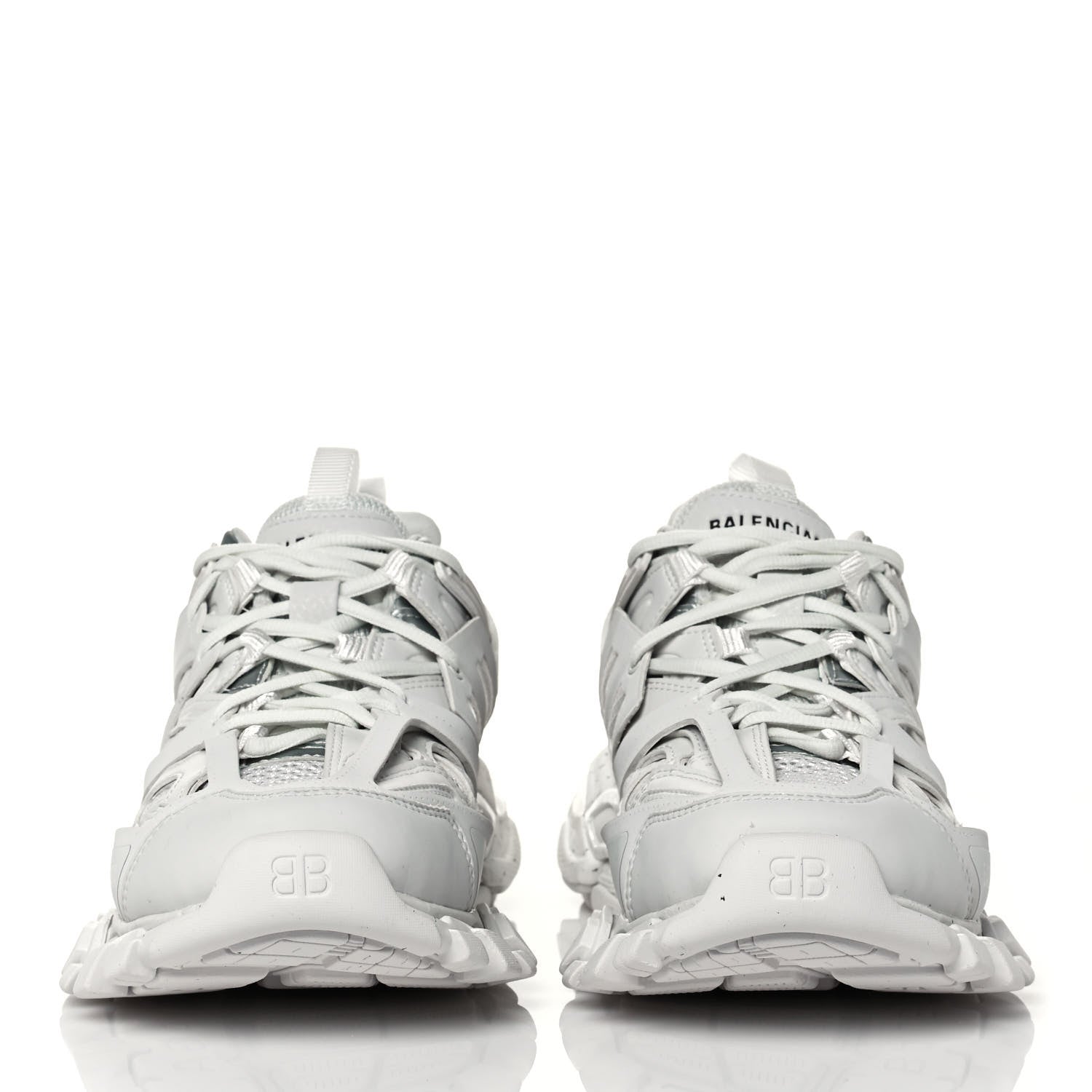 Balenciaga Rubber Mesh Fabric Monocolor Recycled Sole Womens Track Sneakers 38 White 2 of 9