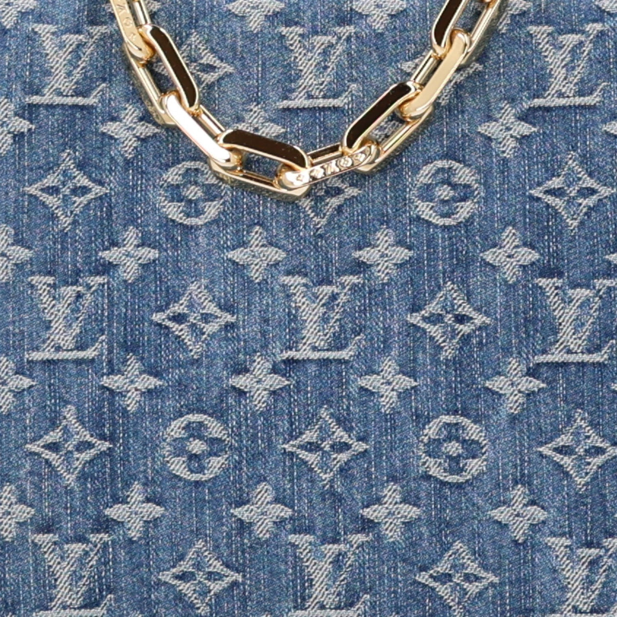 Monogram Denim Coussin PM Blue