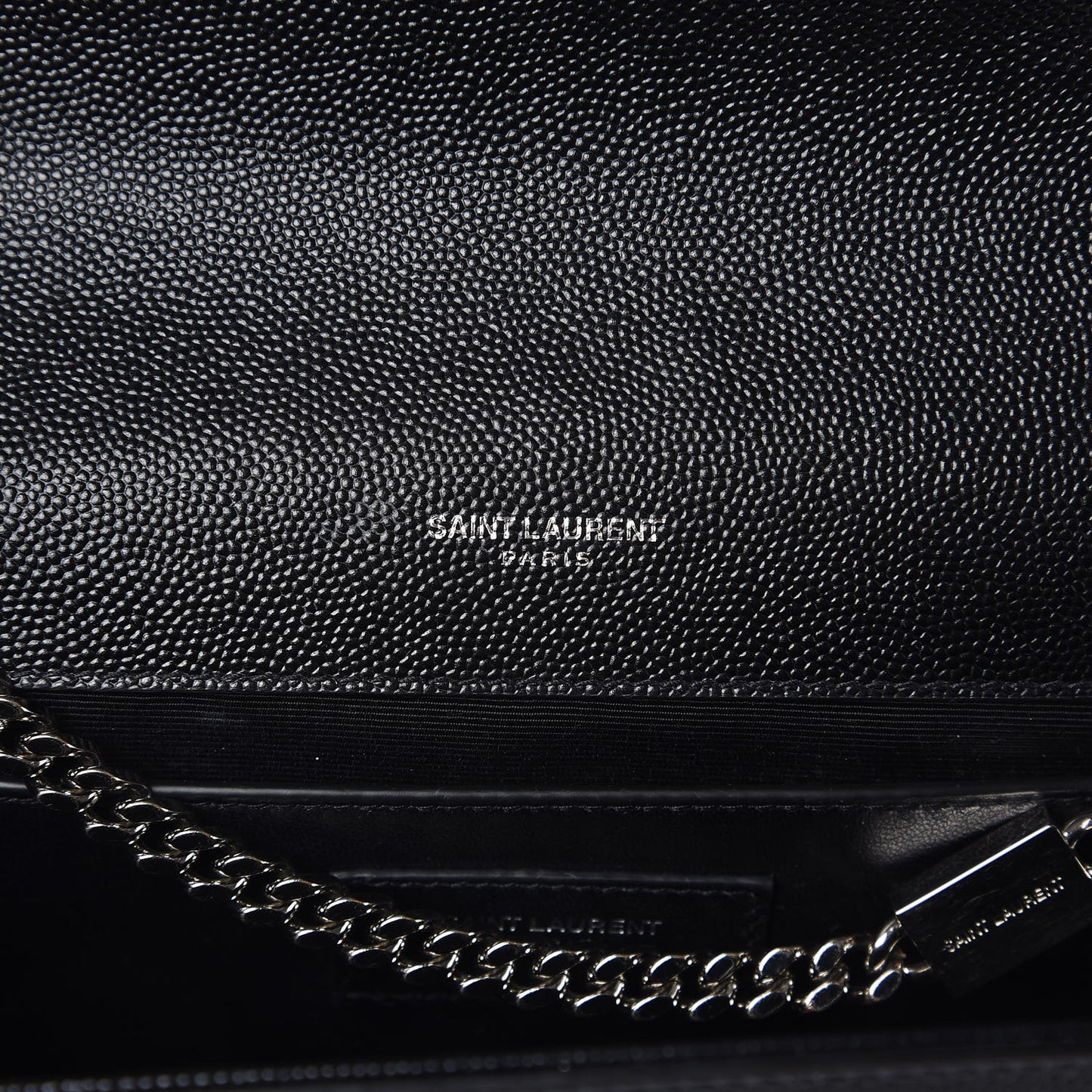 Grain De Poudre Medium Classic Monogram Kate Satchel Black
