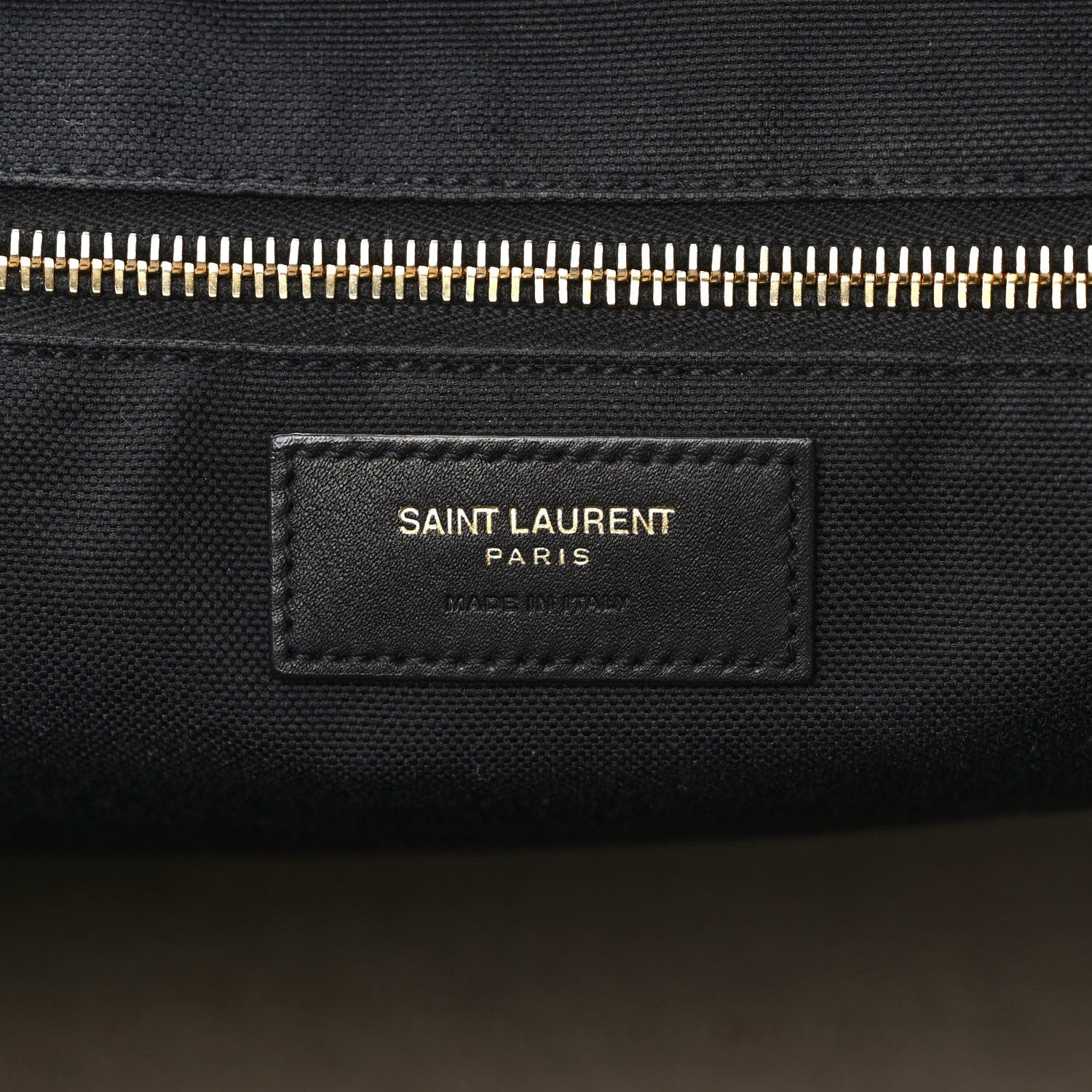 Saint Laurent Embroidered Cotton Linen Rive Gauche Noe Tote Natural Black 6 of 11