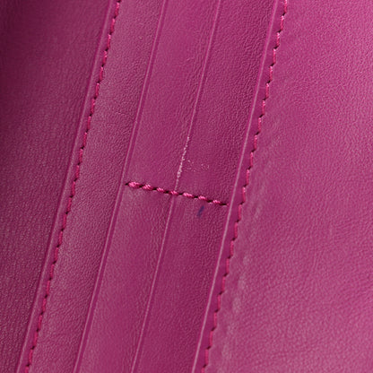 Burberry Patent Heritage Grain Penrose Continental Wallet Pink 9 of 11