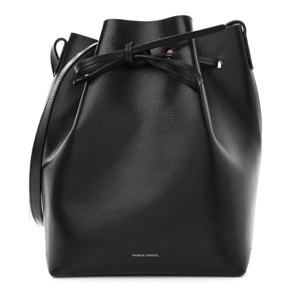 Mansur Gavriel Vegetable Tanned Calfskin Bucket Bag Black Ballerina 1 of 17