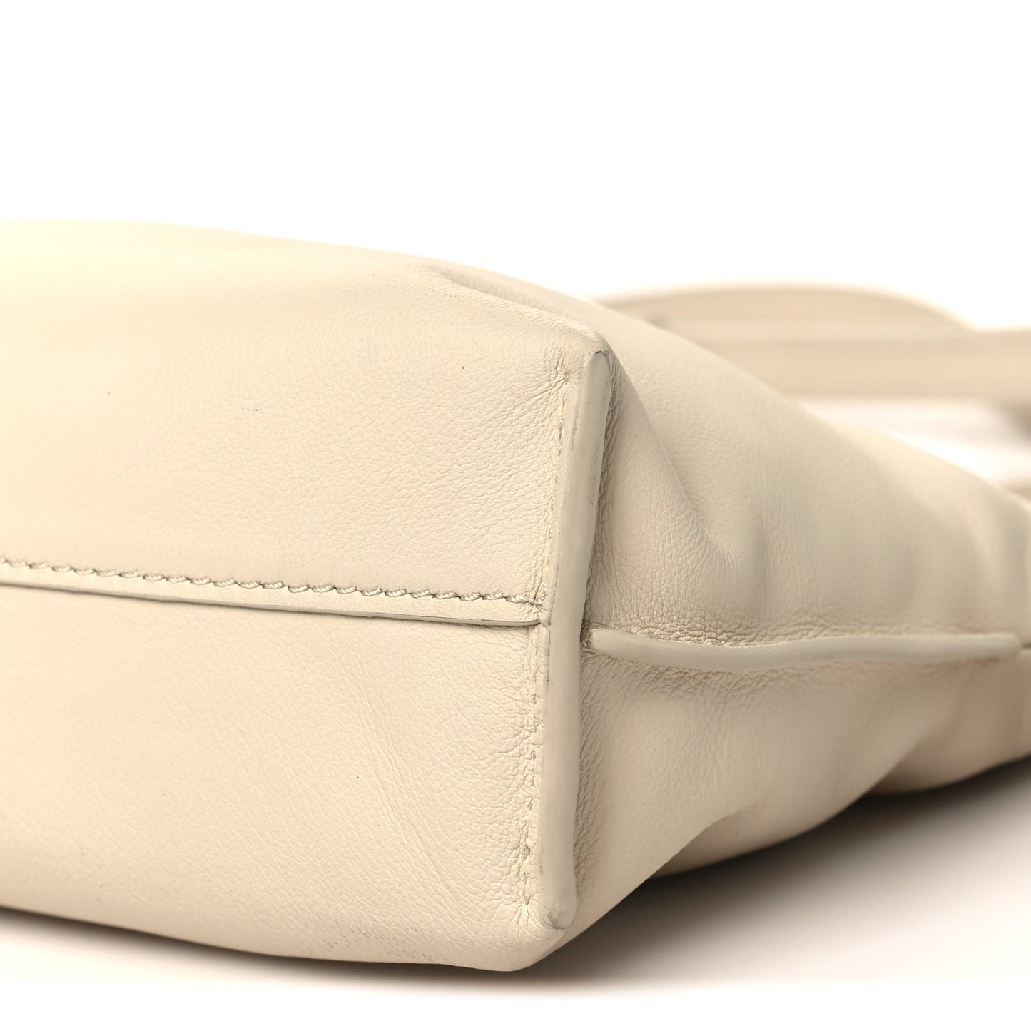 Calfskin Mini Flamenco Knot Clutch Angora