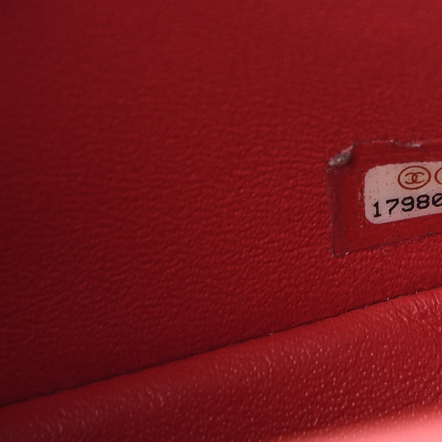 Lambskin Quilted Mini Rectangular Flap Red