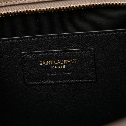 Saint Laurent Calfskin Baby Monogram Downtown Cabas Mink 6 of 10
